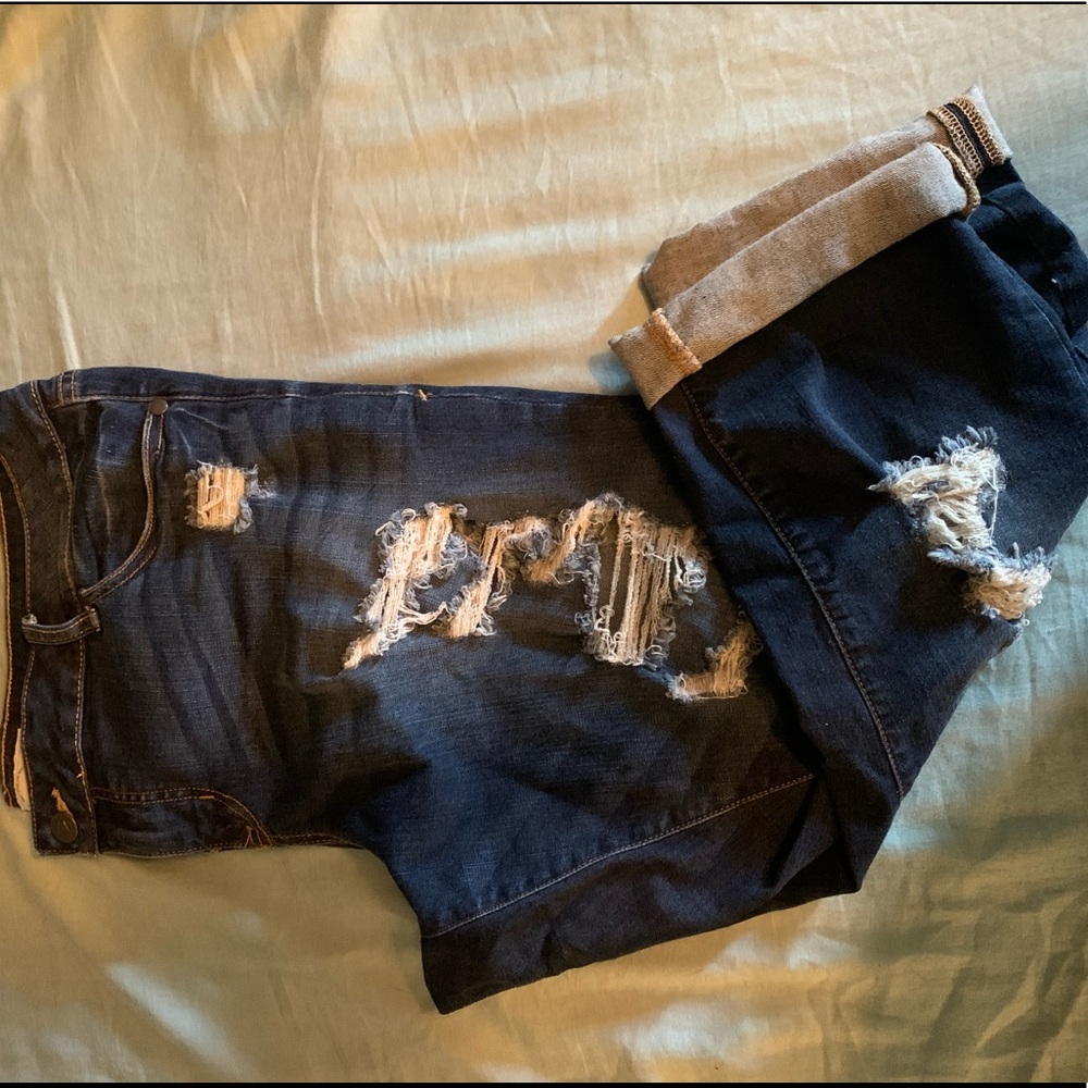 Torrid Ripped Cropped Jeans